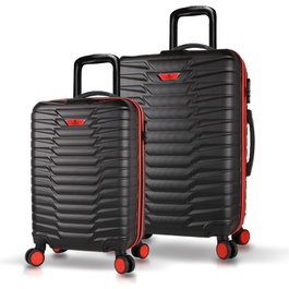 Zoozie Bags Juego de maletas de 2 piezas Negro